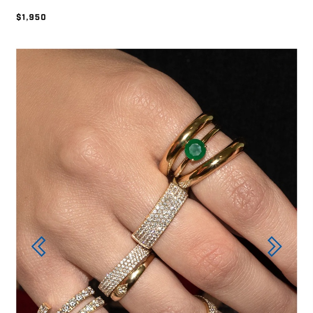 Solitaire Emerald Ring